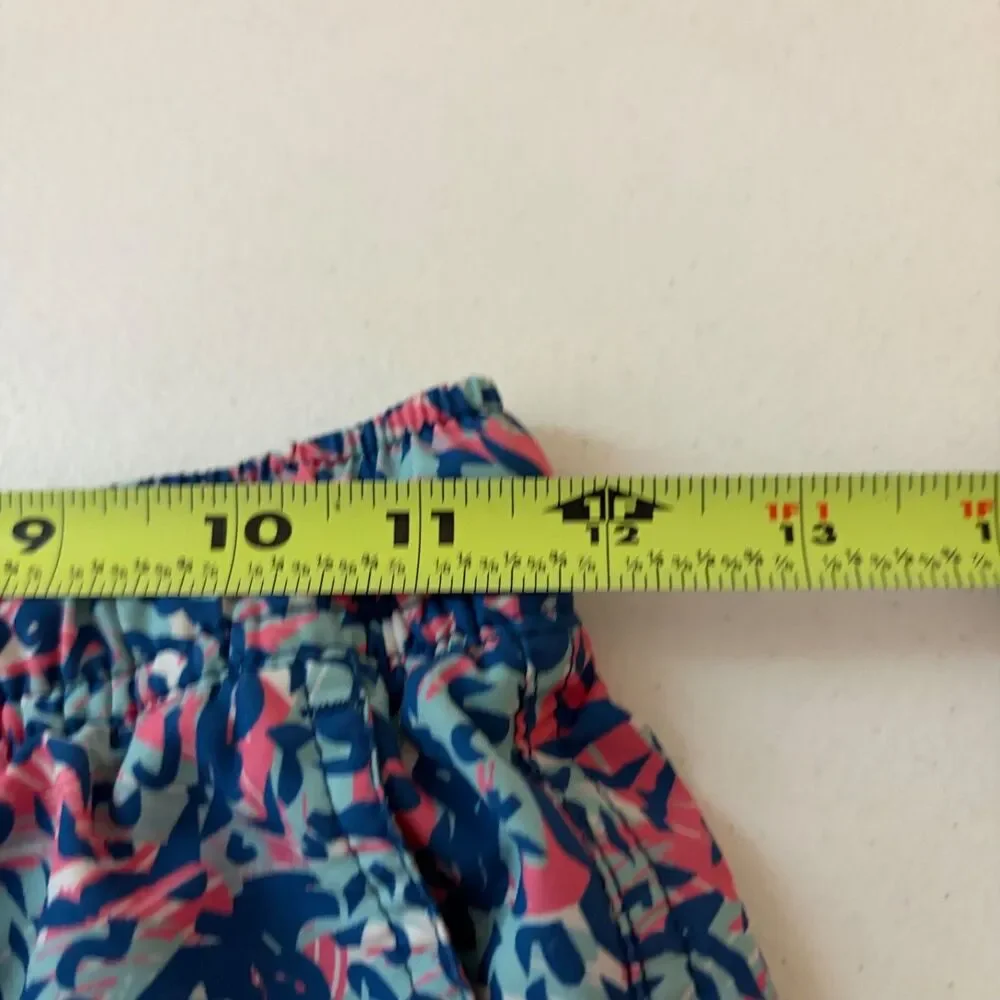 Peter Millar Swim Trunks Boy's Large Colorful Printed Shark Bathing Suit